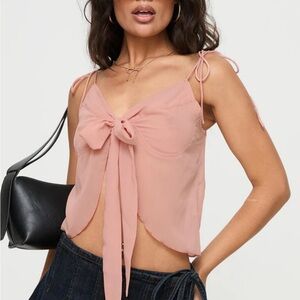 Princess Polly Gauze Rica Bow Top